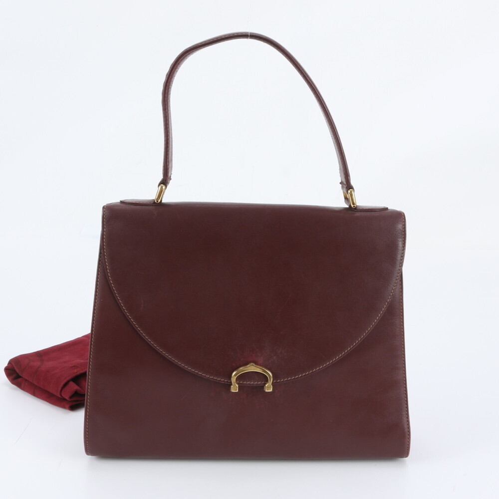 Cartier Must Line Leather Handbag Top Handle Tote Bag for Women